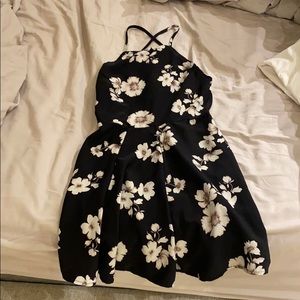 Black & white floral dress